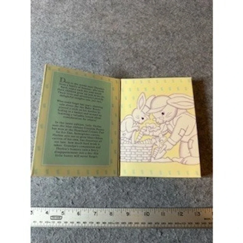 Longaberger 1995 Easter Cookie Mold Grandpa Bunny & Herbie Pottery Boxed